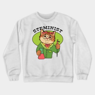 Steminist Cat Crewneck Sweatshirt